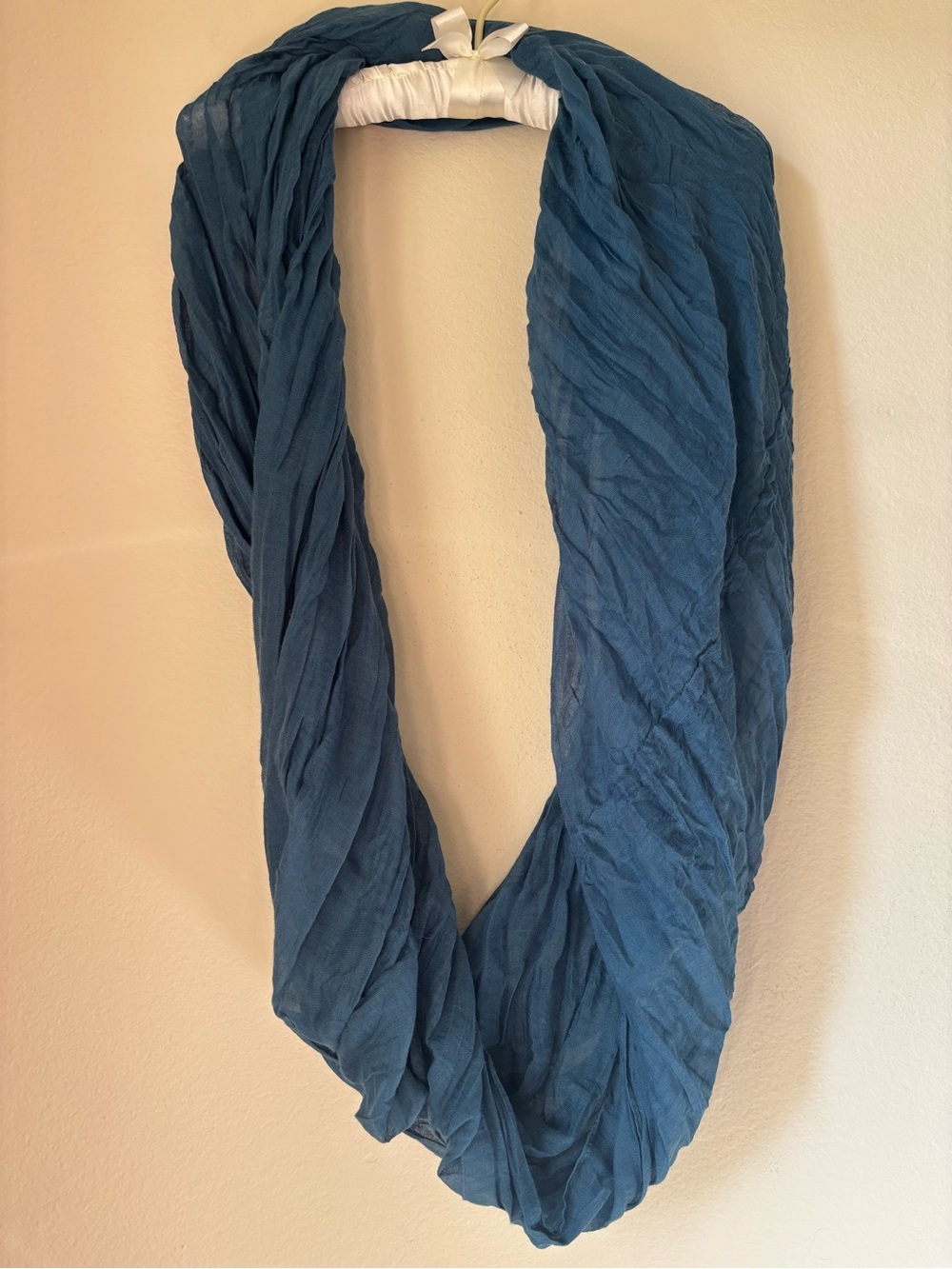 Teal Blue Infinity Scarf